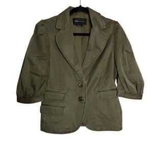 BCBGMaxazria “Nancy” 3/4 Balloon Sleeve Double Button Blazer Jacket, size M